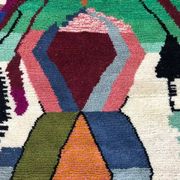 Handmade Berber rug, natural wool, 2.5x1.5 m