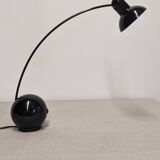 Black arc desk lamp, 70s-80s