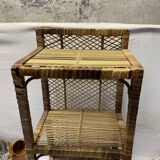 Vintage rattan shelf