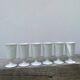 Plain white mazagran cups Limoges Seignolles Edelweis