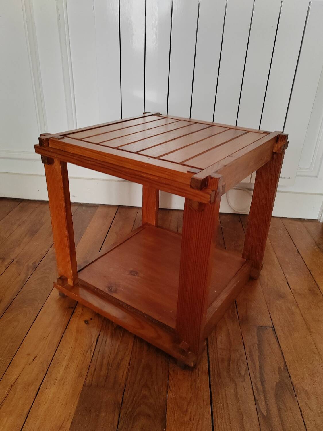 Vintage pine side table