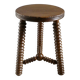 Tripod stool, with carved legs, around 1940