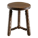 Tripod stool, with carved legs, around 1940