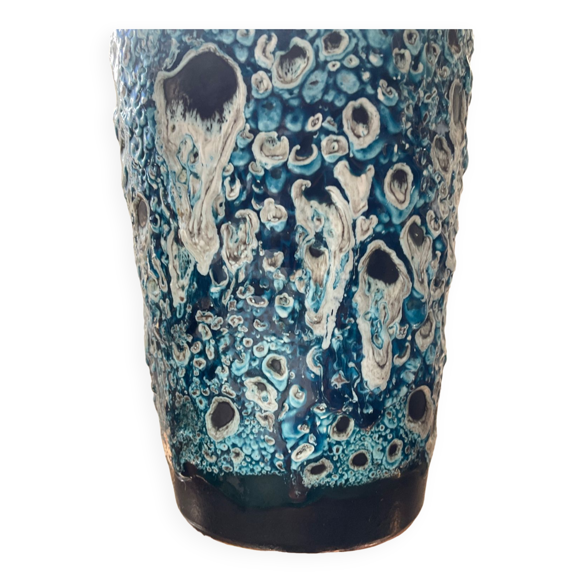 Vintage ceramic pot cache Fat Lava 60s