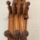 Scandinavian coat rack 10 hooks from the 60s-70s