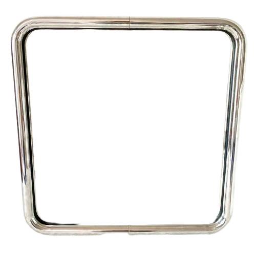 Vintage tubular chrome mirror, 70s
