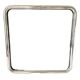 Vintage tubular chrome mirror, 70s