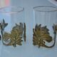 2 cups/art deco tea glasses