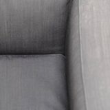 LC2 armchair in black fabric – Design Le Corbusier, Pierre Jeanneret & Charlotte Perriand, 60s