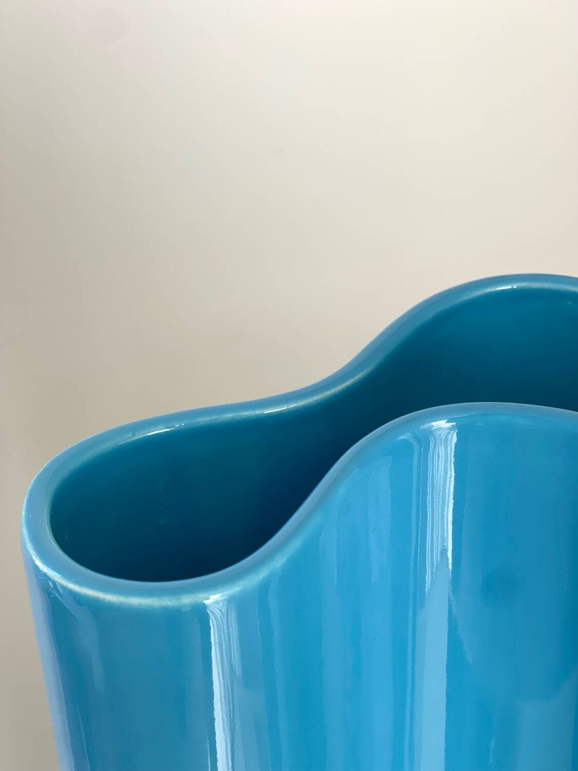 Biomorphic ceramic vase