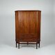 Scandinavian rosewood corner cabinet, Denmark, 1960s