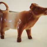 Milk jar in the shape of a vintage ceramic cow