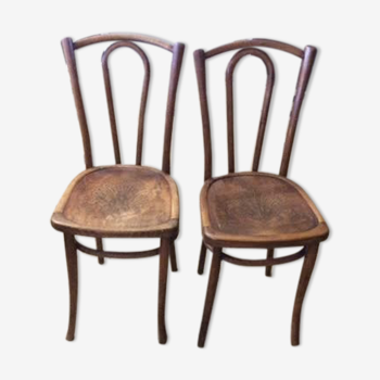 2 chaises en bis type bistro