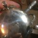 Silver and crystal oil and vinegar set