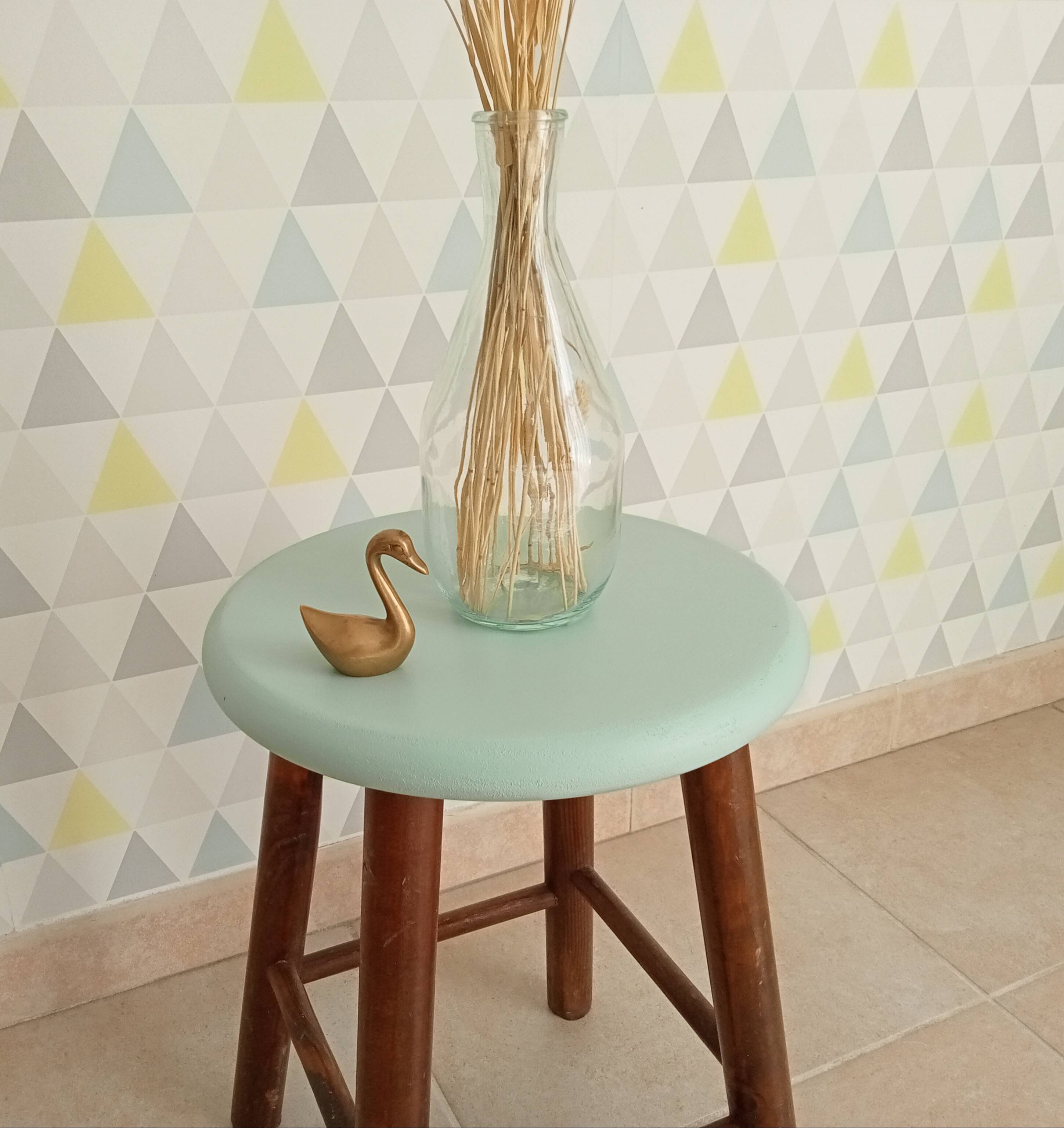 Vintage wooden stool