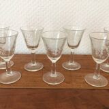 Service verres anciens.
