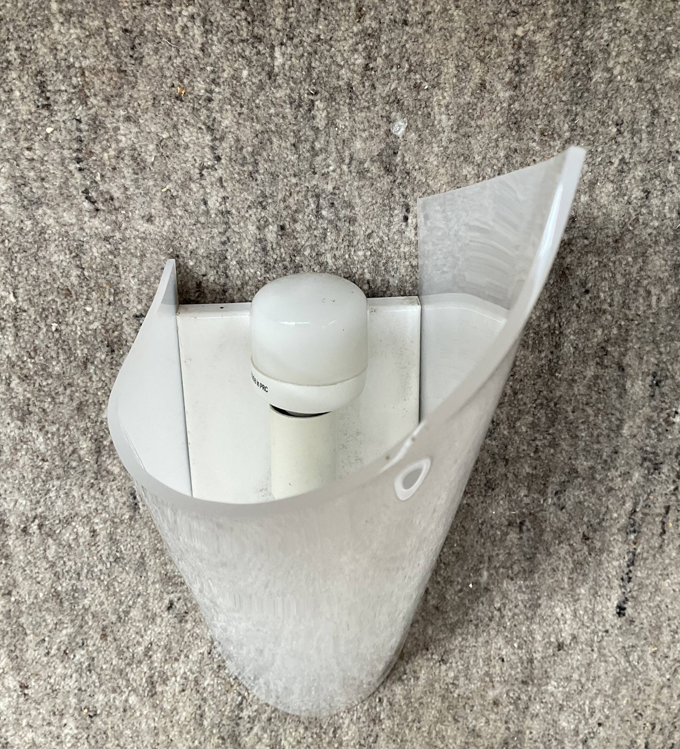Perspex wall lamp from the 1950s