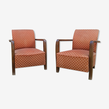 Pair of art-deco armchairs 1930