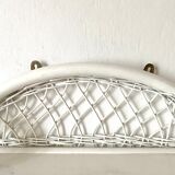 Rattan wall shelf