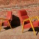 Paire de fauteuils rouge Interier Praha