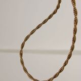 Mid-century italian brass and opaline hat pendant lamp