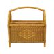 Vintage Boho Bamboo Rattan Magazine Rack 80s