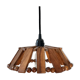 Suspension en bois et perle vintage