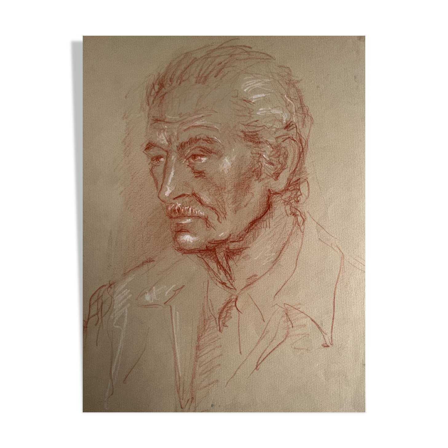 Portrait with sanguine