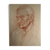 Portrait with sanguine