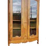 Armoire vitrine en merisier