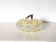 Candy dish, sugar bowl in transparent faceted glass