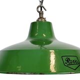 Industrial Green Enamel Factory Pendant Lamp from Revo, 1950s