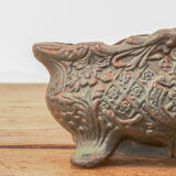 Set of Two Antique Cast Iron Flower Pots