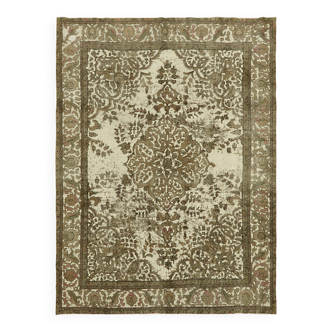 Tapis turc années 1980 284 cm x 383 cm Beige Laine Tapis