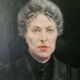 Oil on panel, portrait of a woman, nineteenth