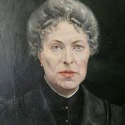 Oil on panel, portrait of a woman, nineteenth