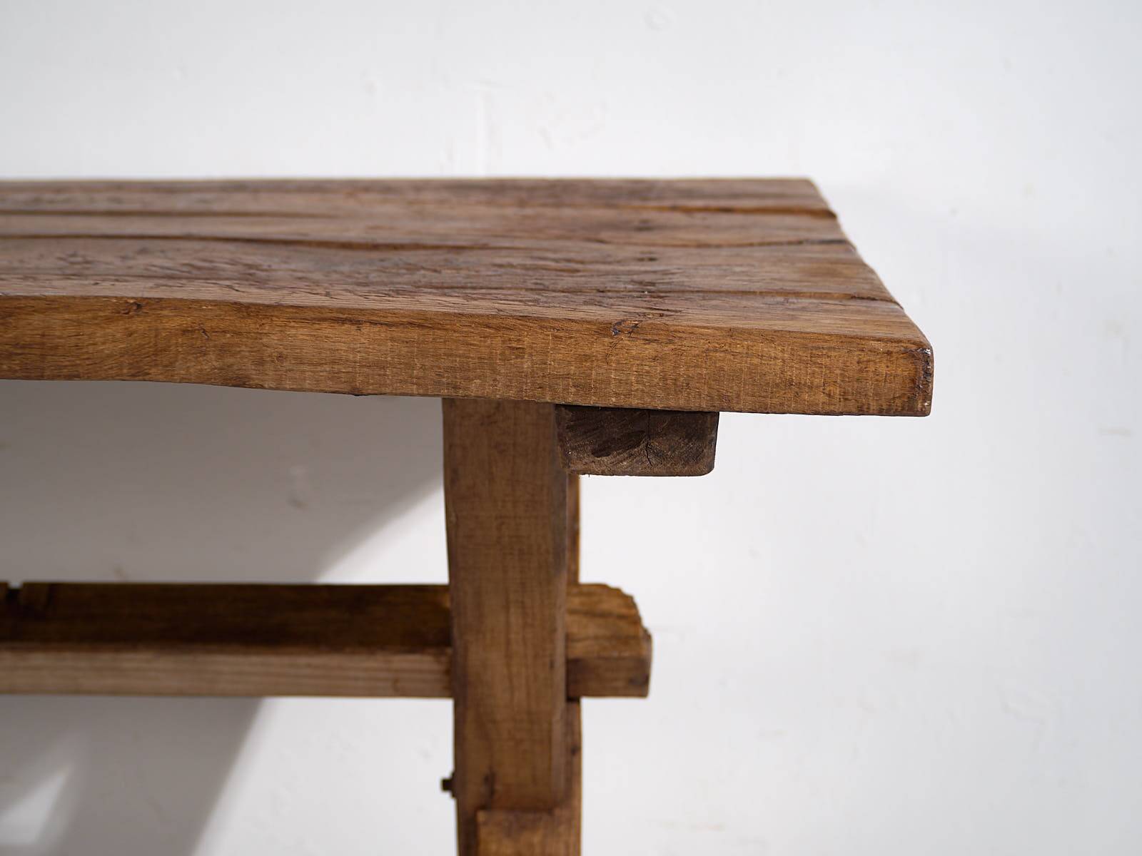 Antique X-shaped dining room table (c.1920) #16