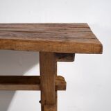 Antique X-shaped dining room table (c.1920) #16
