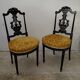 Pair of musical chairs, 19th century
