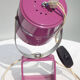 Purple metal floor lamp from the 70s, space age