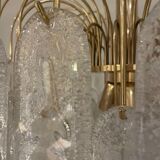 Vintage murano glass feather chandelier, 1970s