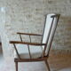 Fauteuil en bois dossier éventail baumann