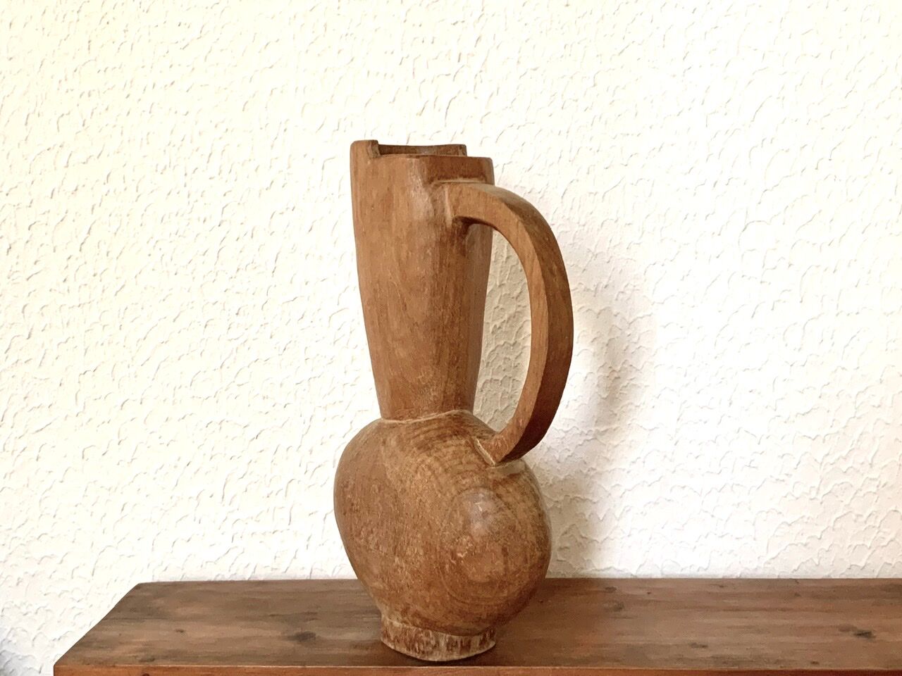 Wooden cove vase, 1960s