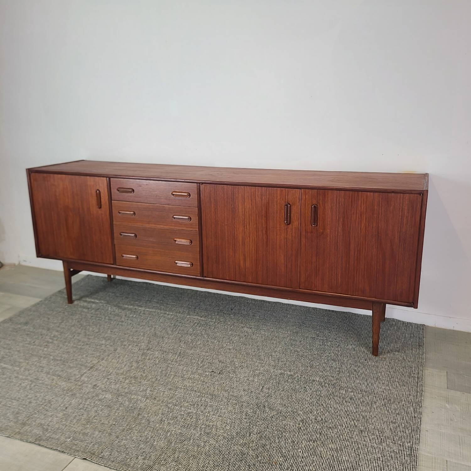 Vintage Danish teak enfilade from the 1960s.