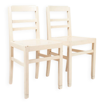 Chaises patinées années 40