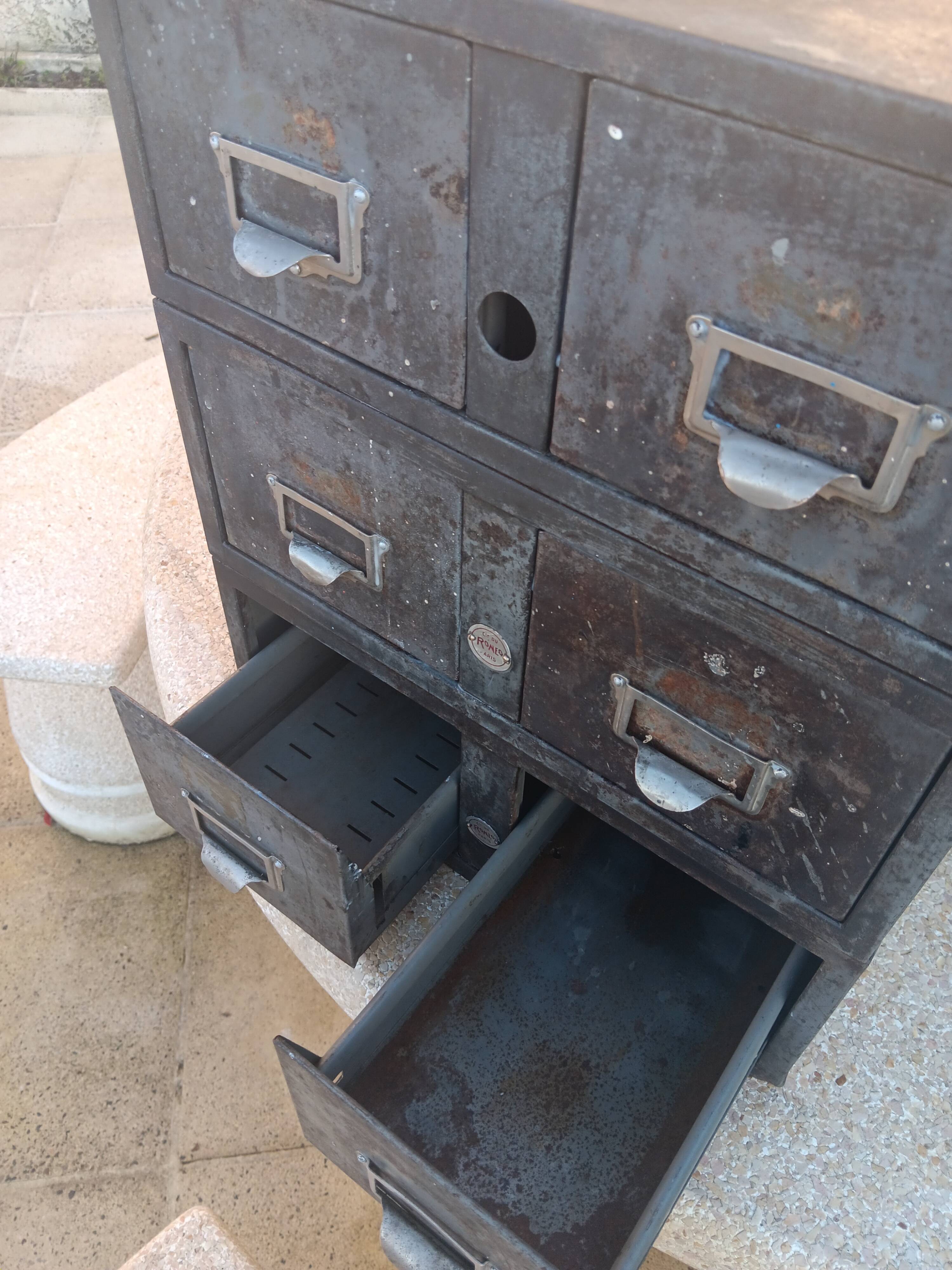 Industrial drawer furniture Ronéo