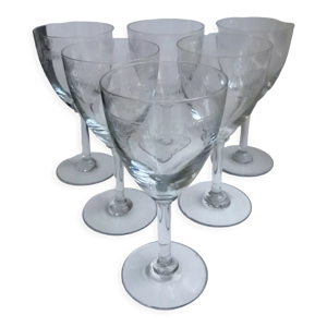 lot de 6 verres à vin