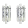 Superb Crystal Stem Wall Lights by Kinkeldey, Germany, 1970s