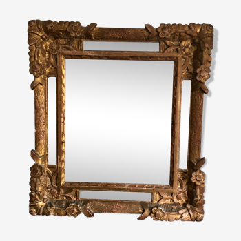 Golden miroir 1930  - 55x60cm