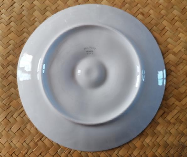 6 oyster plates in pillivuyt white porcelain
